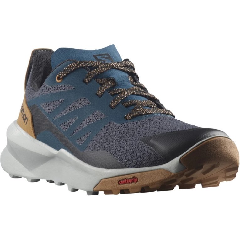 Navy Salomon Patrol Kids' Hiking Shoes | IE RC6729